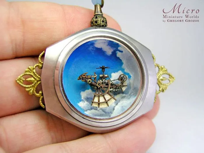 This Artist Turns Old Pocket Watches Into Miniature Worlds, And The Result Is Fascinating (28 Pics)