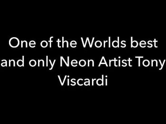 Neon Artist Tony Viscardi