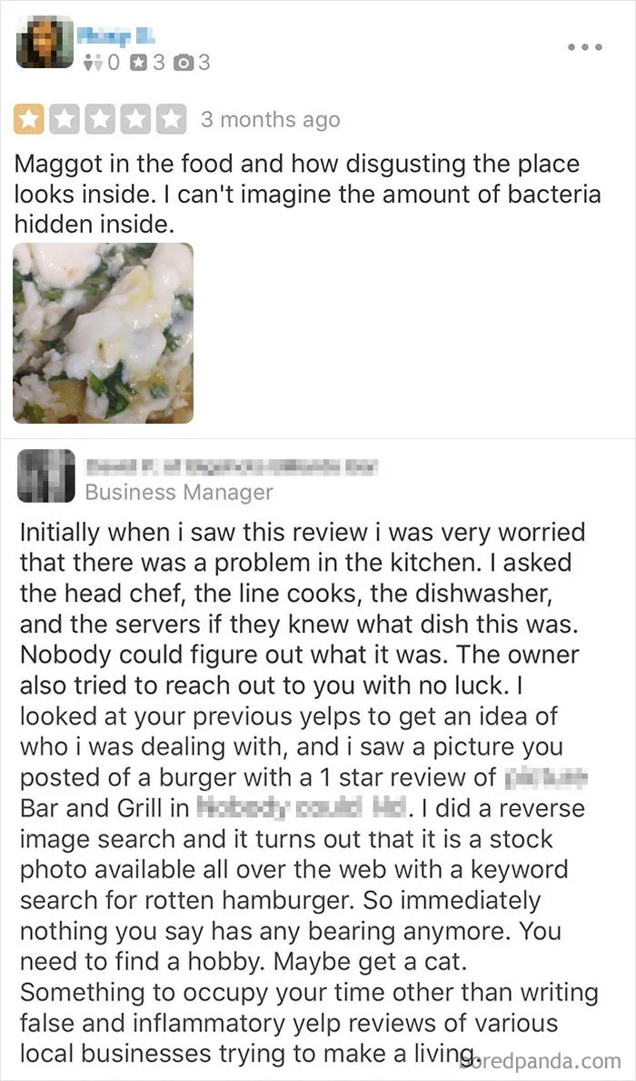 30 Of The Funniest Restaurant Comebacks To Bad Reviews