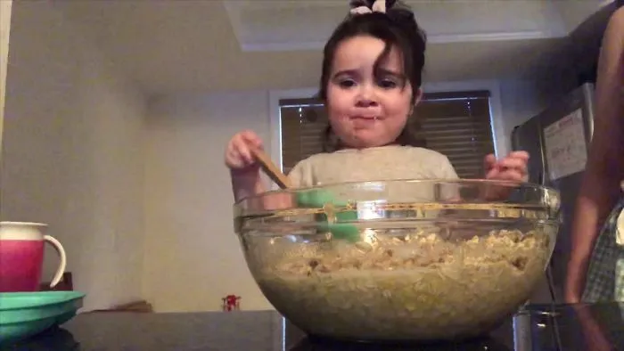 Baby Sunny Bakes Banana Nut Muffins 💕