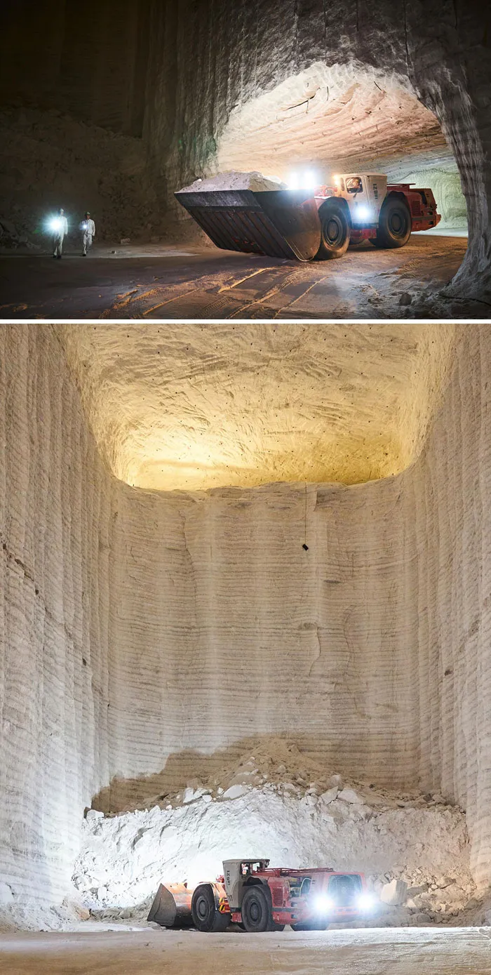 Interior de una mina de sal