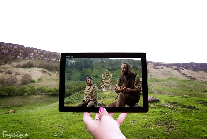 The Hound And Ray At Sallagh Braes In County Antrim, Northern Ireland