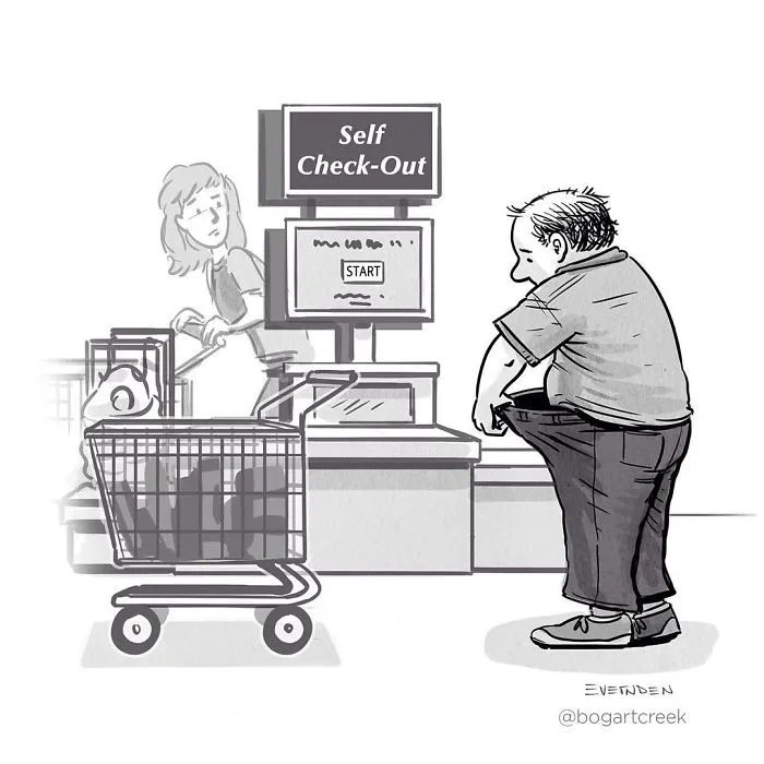 30 Single-Panel Comics By 'Bogart Creek'