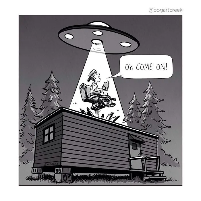 30 Single-Panel Comics By 'Bogart Creek'