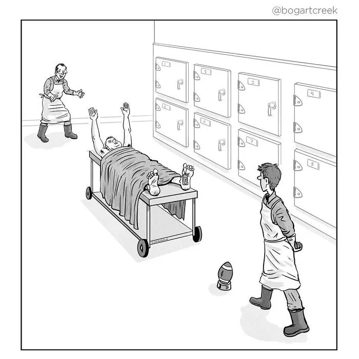 30 Single-Panel Comics By 'Bogart Creek'