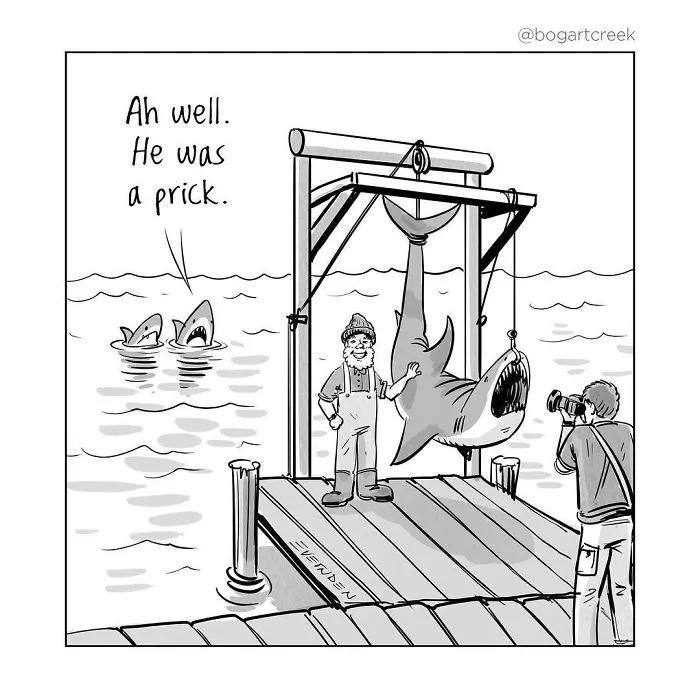 30 Single-Panel Comics By 'Bogart Creek'