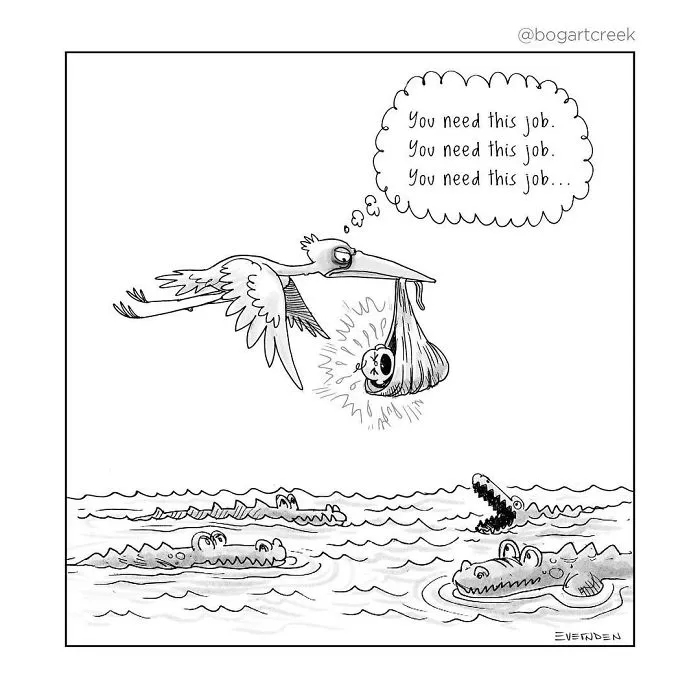 30 Single-Panel Comics By 'Bogart Creek'