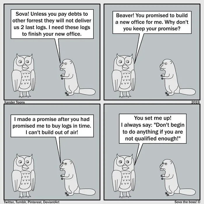 30 Terrible Boss Comics That Most People Working In An Office Will Relate To