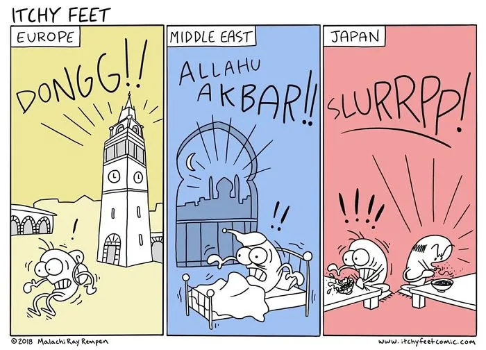 Artist Hilariously Illustrates The Differences Between Different Countries And Languages In 30 Comics