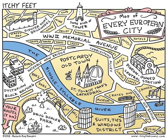 Artist Hilariously Illustrates The Differences Between Different Countries And Languages In 30 Comics