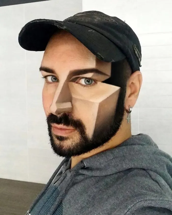 30 Stunning 3D Makeup Optical Illusions By Luca Luce