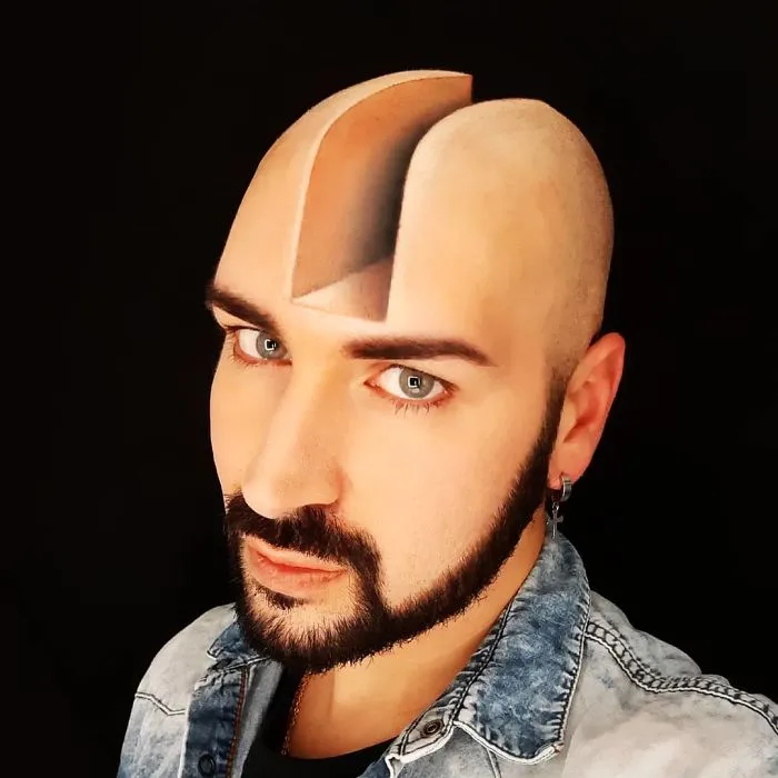 30 Stunning 3D Makeup Optical Illusions By Luca Luce