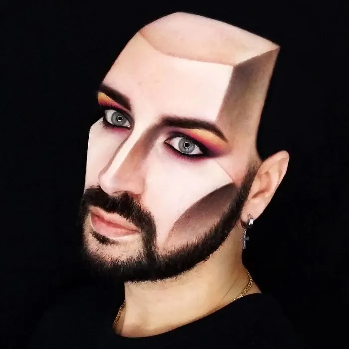 30 Stunning 3D Makeup Optical Illusions By Luca Luce
