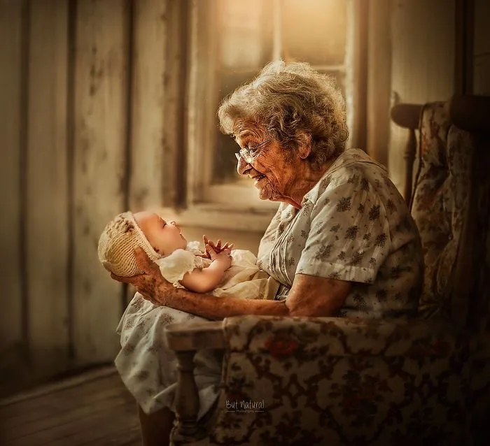 Retrato a abuelos con sus nietos porque nadie nunca me fotografió con los míos (27 imágenes)