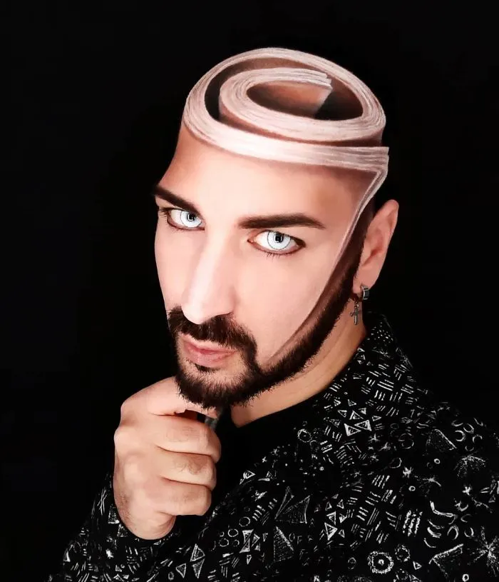 30 Stunning 3D Makeup Optical Illusions By Luca Luce