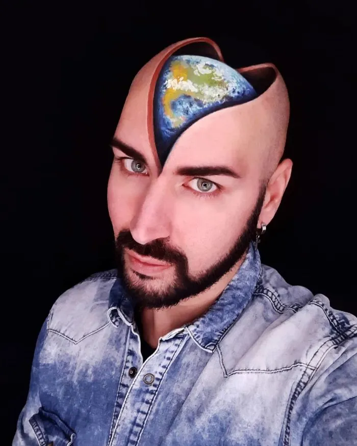 30 Stunning 3D Makeup Optical Illusions By Luca Luce