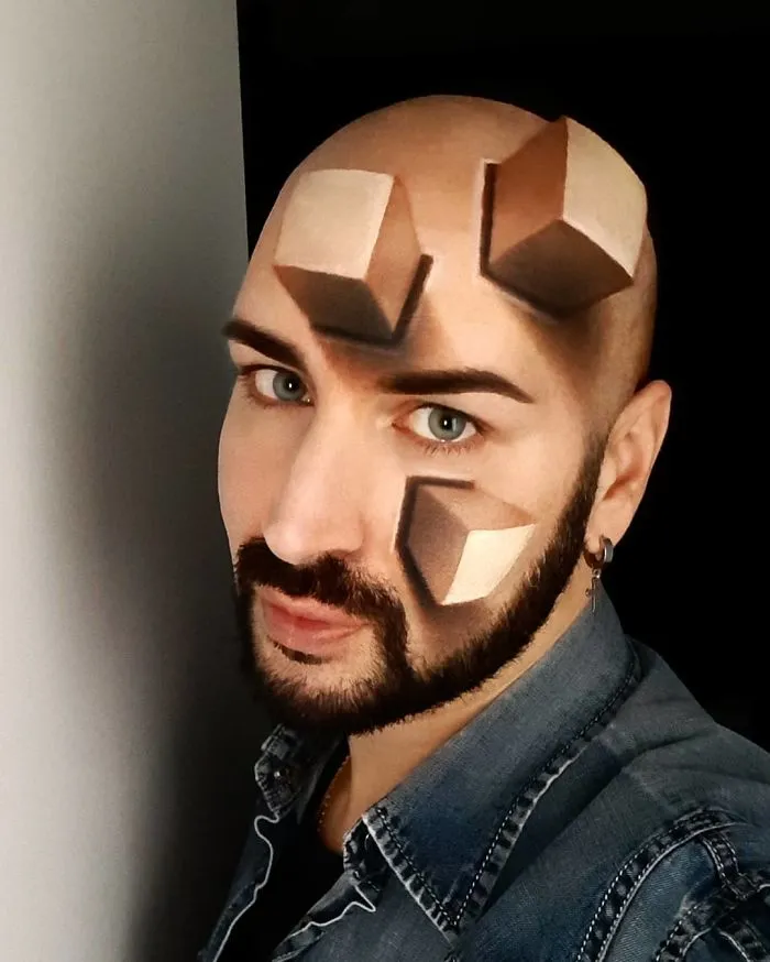 30 Stunning 3D Makeup Optical Illusions By Luca Luce