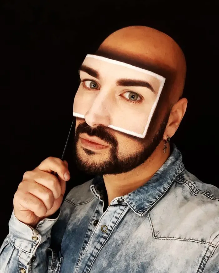 30 Stunning 3D Makeup Optical Illusions By Luca Luce