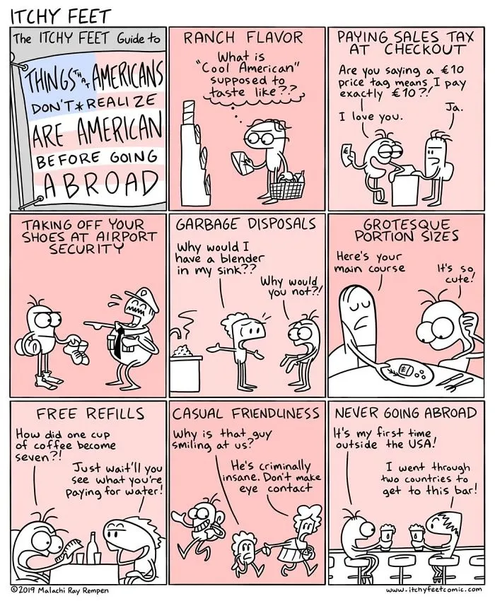 Artist Hilariously Illustrates The Differences Between Different Countries And Languages In 30 Comics