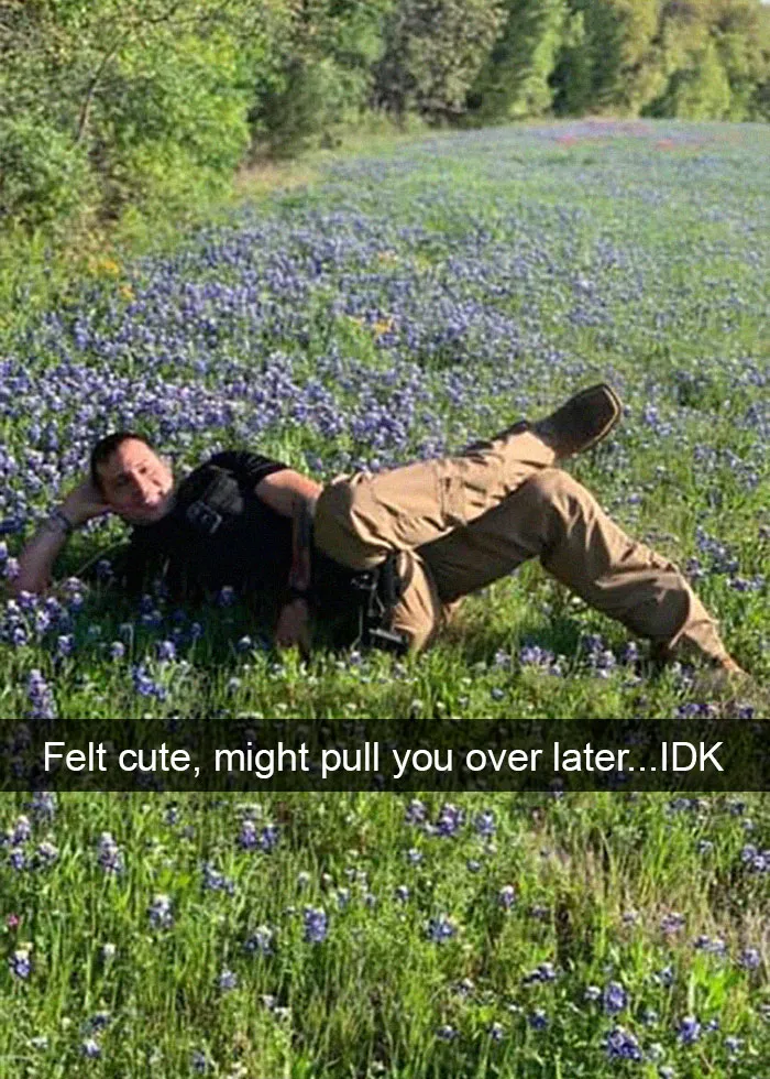 The Texas Bluebonnet Challenge Is Going Viral And Here Are The 30 Best Photos From Police Officers So Far