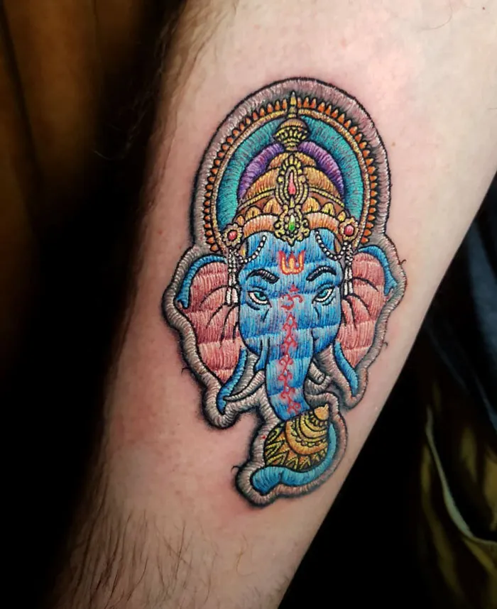 30 Embroidery Tattoos That Brought This Brazilian Tattoo Artist Fame