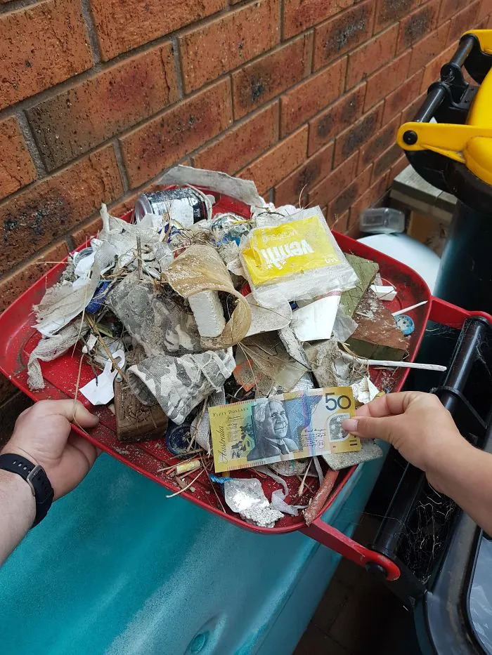 Inspired By All The Trashtags, I Went Out With My GF To Clean Our Local Beach And Found A $50 Note. Instant Karma