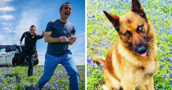 The Texas Bluebonnet Challenge Is Going Viral And Here Are The 30 Best Photos From Police Officers So Far