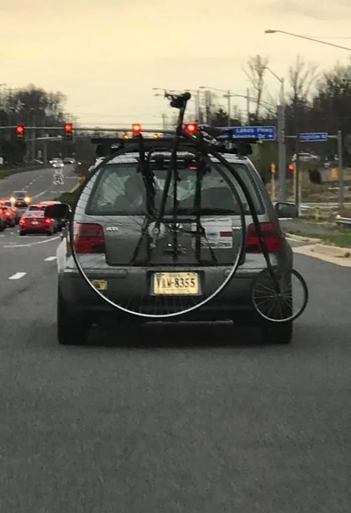 This Person Has A Penny-Farthing On A VW Bike Rack