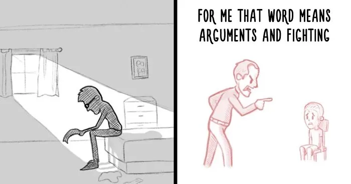 Boy From Dysfunctional Family Grows Up To Be A Dad-Of-Four, Illustrates What He Learned About Parenting The Hard Way