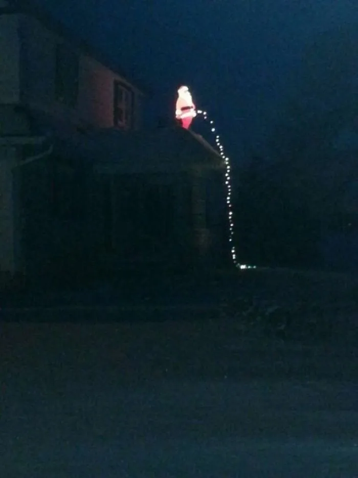 My Aunt Had Been Complaining They Hadn't Been "Festive" Enough. I Present To You My Uncle's Masterpiece