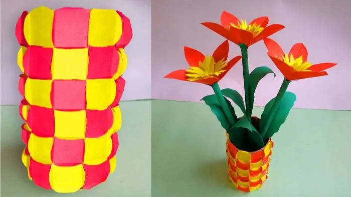 Paper Flower Vase