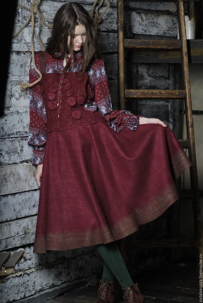 Felted Dress-Stories By Natalia Ivanova