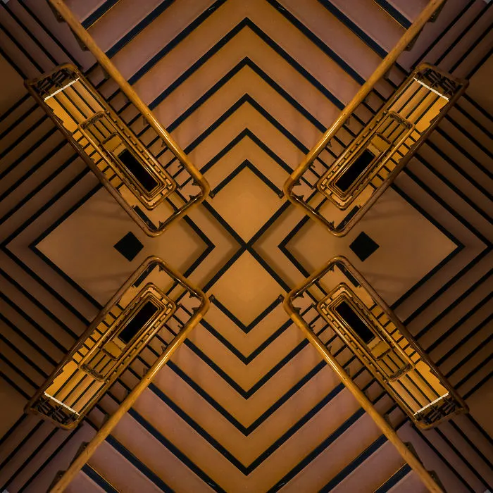 A Hotel Staircase - Amsterdam, The Netherlands