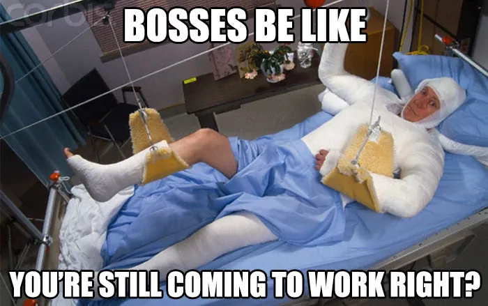 Workaholic Boss Meme