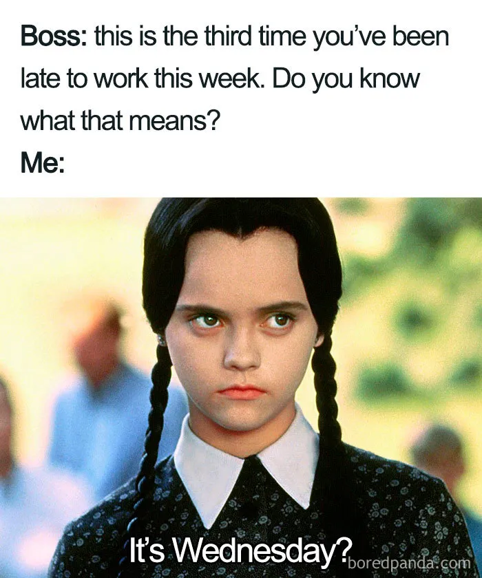 Wednesday Work Meme