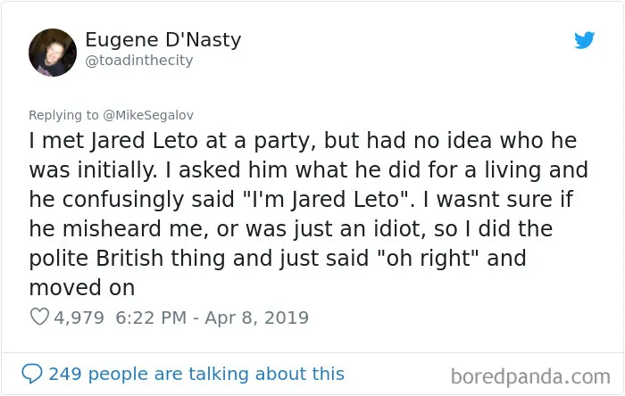30 People Share The Most Surreal Encounter They Had With Someone Famous