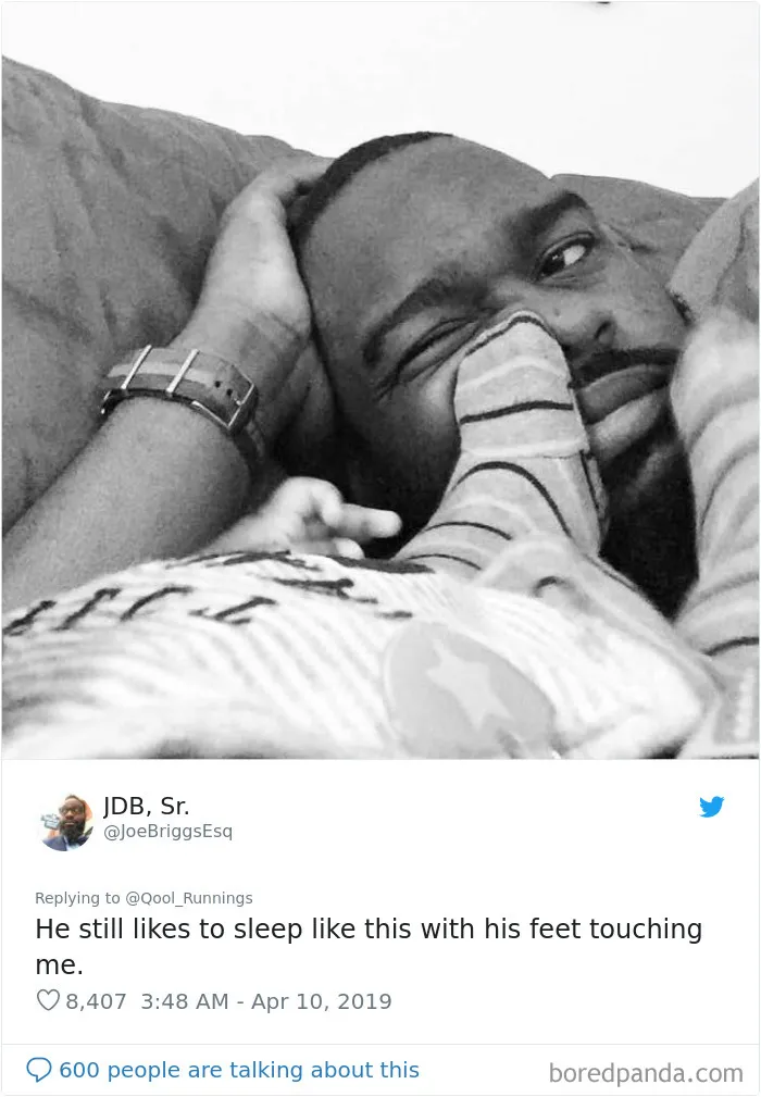 Father Posts A Pic Showing How His Kid Sleeps On Him, 30 Dads Join The Hilarious Thread