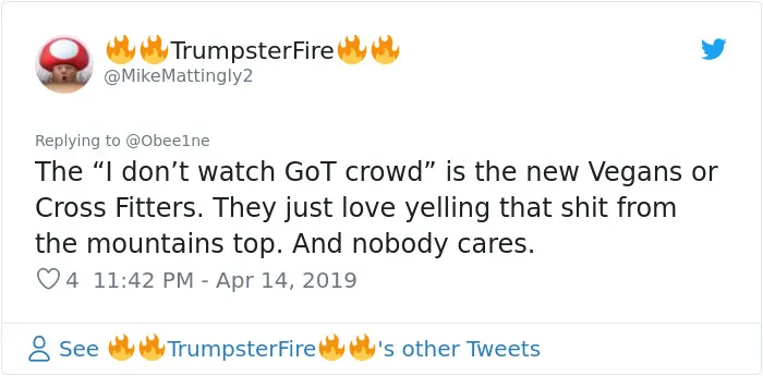 20 Fans Roasting People Who Claim They Don't Watch Game Of Thrones