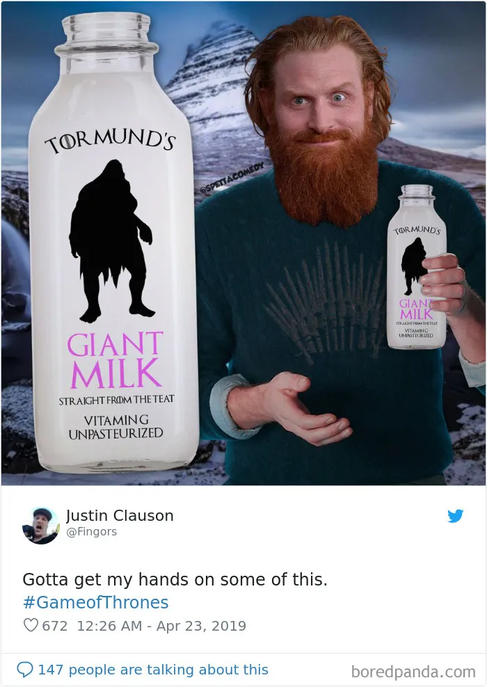 30 Of The Funniest Tormund And Brienne From GoT Memes