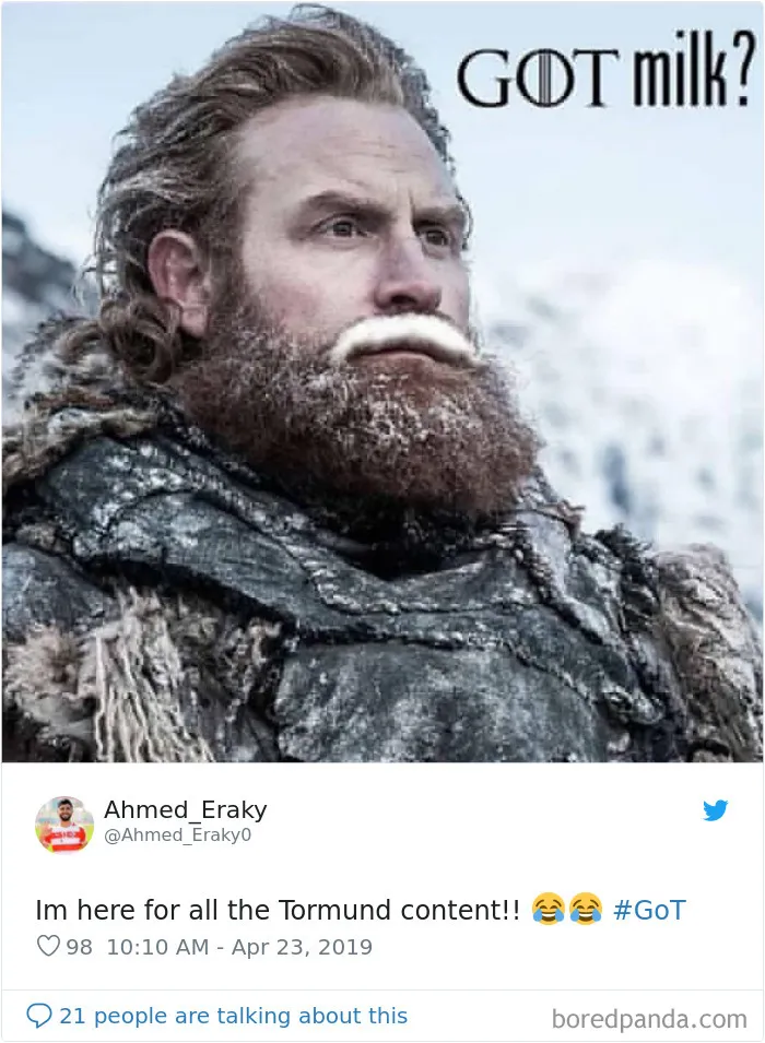 30 Of The Funniest Tormund And Brienne From GoT Memes