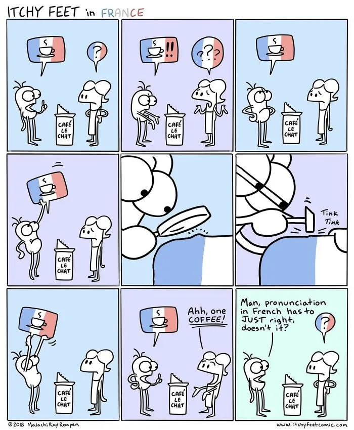 Artist Hilariously Illustrates The Differences Between Different Countries And Languages In 30 Comics