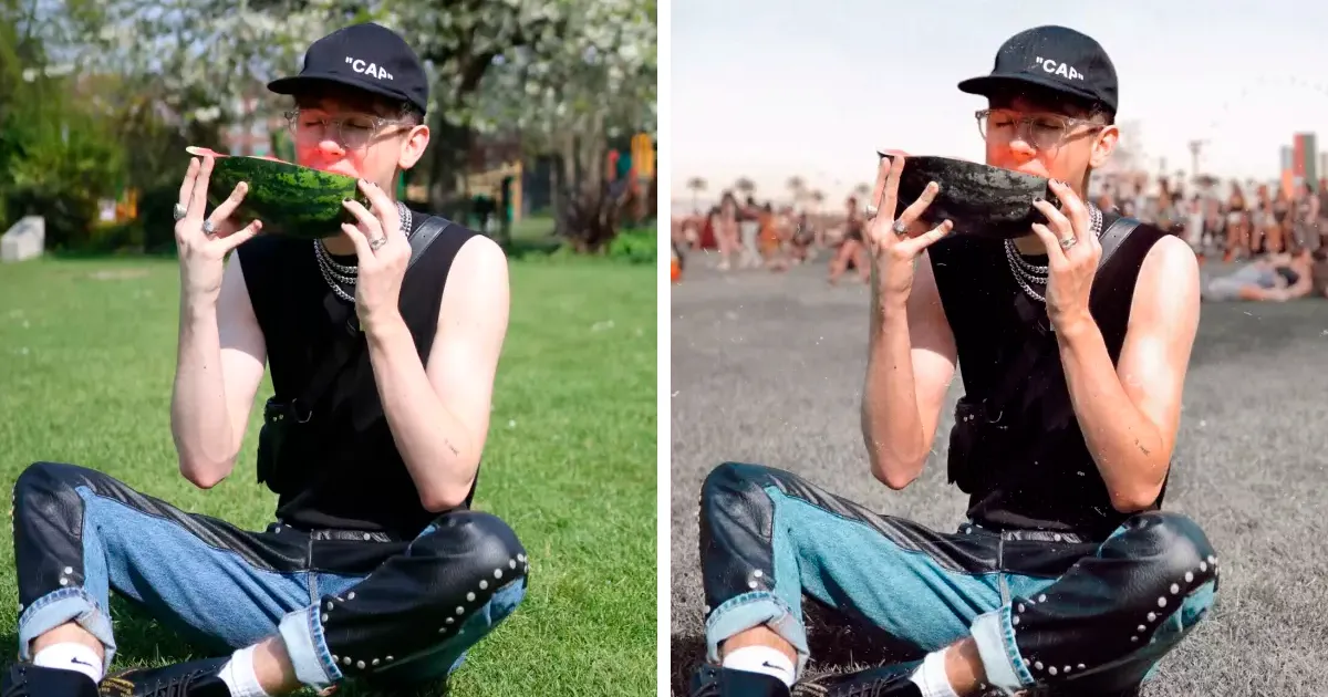Este chico de 19 años vuelve a demostrar lo fácil que es engañar en las redes sociales falseando fotos en Coachella