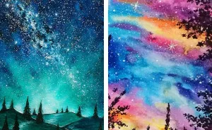 I Create Landscapes Using Watercolor