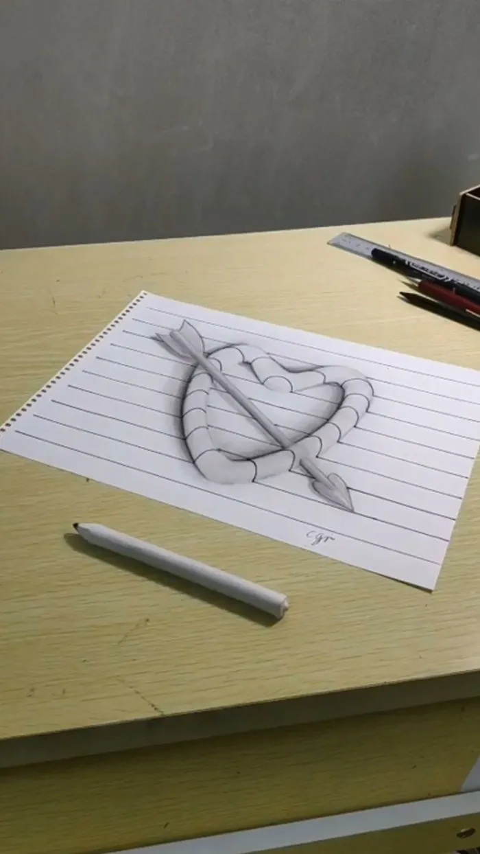 Artist Creates 3D Illusions On Simple Sheets Of Paper