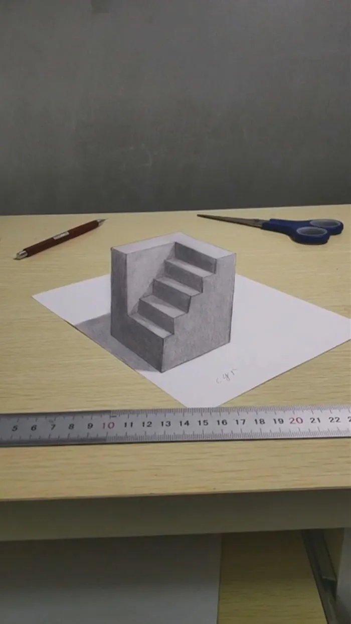 Artist Creates 3D Illusions On Simple Sheets Of Paper