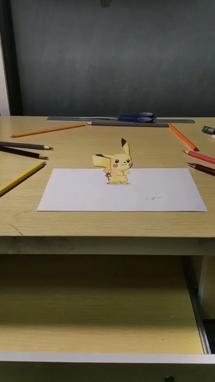 Artist Creates 3D Illusions On Simple Sheets Of Paper