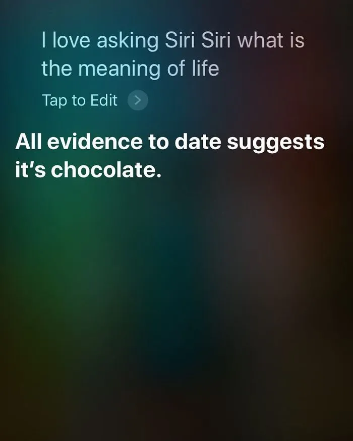 What I Do When I’m A Little Bored, Call On Siri For Her Sage Advice