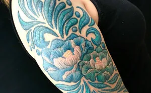 Apparently, Embroidery Tattoos Are A Thing And It Looks Cooler Than It Sounds (30 Pics)