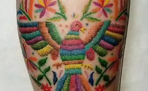 Apparently, Embroidery Tattoos Are A Thing And It Looks Cooler Than It Sounds (30 Pics)