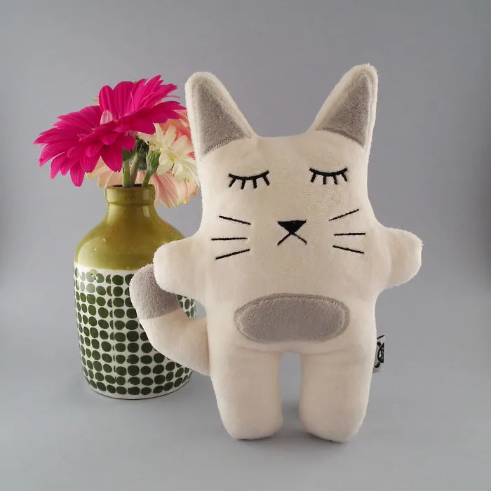 Beige Stuffed Cat